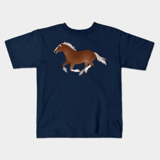 Belgian Draft Horse - Equine Rampaige Kids T-Shirt